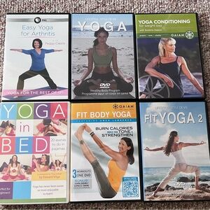 Yoga DVDs Lot of 6
